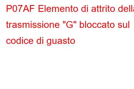 P07AF Elemento di attrito della trasmissione 