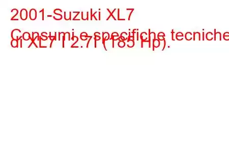 2001-Suzuki XL7
Consumi e specifiche tecniche di XL7 I 2.7I (185 Hp).