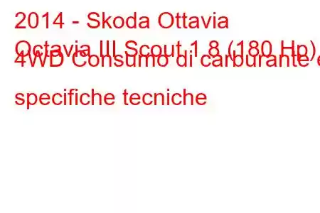 2014 - Skoda Ottavia
Octavia III Scout 1.8 (180 Hp) 4WD Consumo di carburante e specifiche tecniche