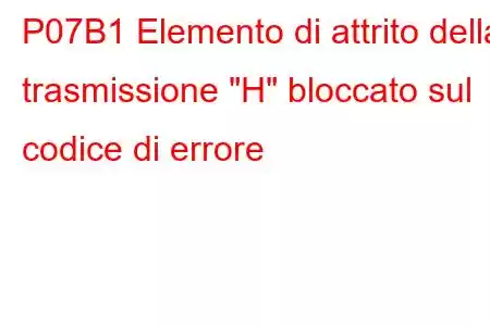 P07B1 Elemento di attrito della trasmissione 