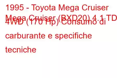 1995 - Toyota Mega Cruiser
Mega Cruiser (BXD20) 4.1 TD 4WD (170 Hp) Consumo di carburante e specifiche tecniche