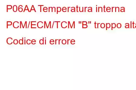 P06AA Temperatura interna PCM/ECM/TCM 