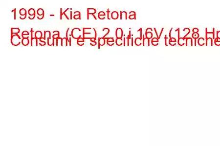 1999 - Kia Retona
Retona (CE) 2.0 i 16V (128 Hp) Consumi e specifiche tecniche