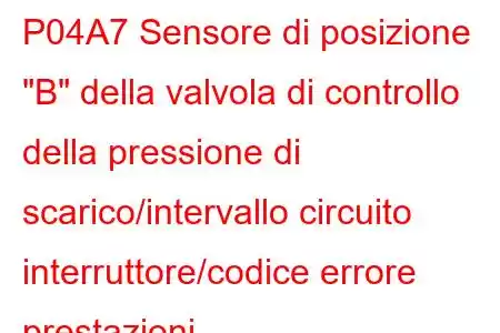 P04A7 Sensore di posizione 