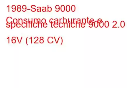 1989-Saab 9000
Consumo carburante e specifiche tecniche 9000 2.0 16V (128 CV)