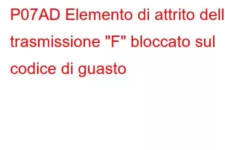 P07AD Elemento di attrito della trasmissione 