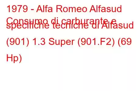 1979 - Alfa Romeo Alfasud
Consumo di carburante e specifiche tecniche di Alfasud (901) 1.3 Super (901.F2) (69 Hp)