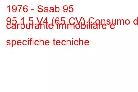 1976 - Saab 95
95 1,5 V4 (65 CV) Consumo di carburante immobiliare e specifiche tecniche