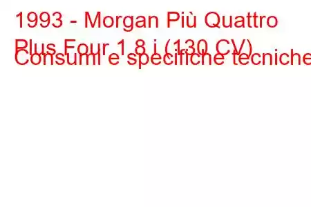 1993 - Morgan Più Quattro
Plus Four 1.8 i (130 CV) Consumi e specifiche tecniche