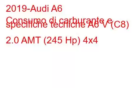 2019-Audi A6
Consumo di carburante e specifiche tecniche A6 V (C8) 2.0 AMT (245 Hp) 4x4