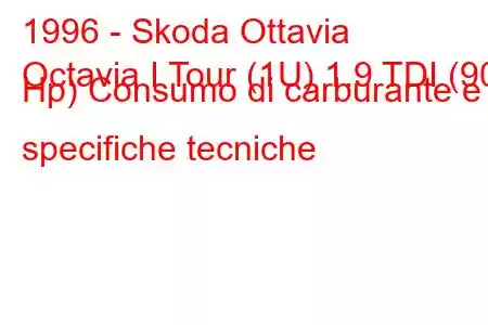 1996 - Skoda Ottavia
Octavia I Tour (1U) 1.9 TDI (90 Hp) Consumo di carburante e specifiche tecniche