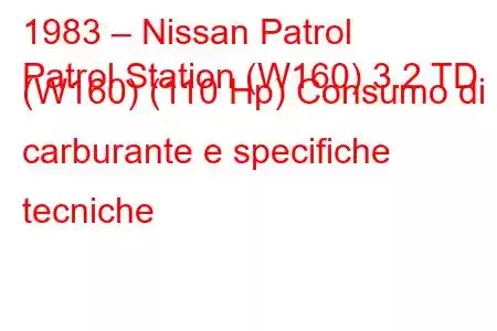 1983 – Nissan Patrol
Patrol Station (W160) 3.2 TD (W160) (110 Hp) Consumo di carburante e specifiche tecniche