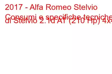 2017 - Alfa Romeo Stelvio
Consumi e specifiche tecniche di Stelvio 2.1d AT (210 Hp) 4x4