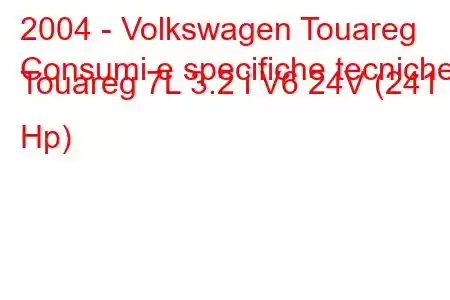 2004 - Volkswagen Touareg
Consumi e specifiche tecniche Touareg 7L 3.2 i V6 24V (241 Hp)