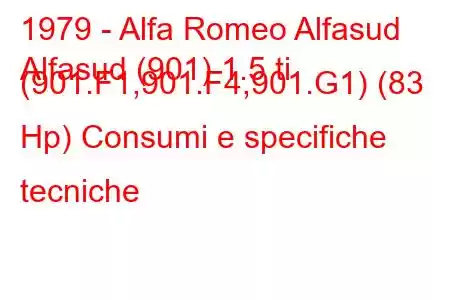 1979 - Alfa Romeo Alfasud
Alfasud (901) 1.5 ti (901.F1,901.F4,901.G1) (83 Hp) Consumi e specifiche tecniche