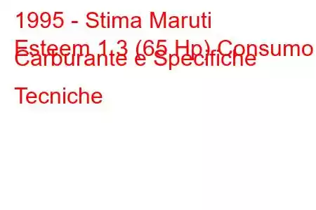 1995 - Stima Maruti
Esteem 1.3 (65 Hp) Consumo Carburante e Specifiche Tecniche