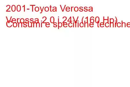 2001-Toyota Verossa
Verossa 2.0 i 24V (160 Hp) Consumi e specifiche tecniche