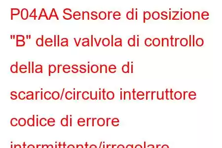 P04AA Sensore di posizione 