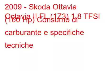 2009 - Skoda Ottavia
Octavia II FL (1Z3) 1.8 TFSI (160 Hp) Consumo di carburante e specifiche tecniche