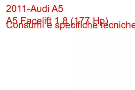 2011-Audi A5
A5 Facelift 1.8 (177 Hp) Consumi e specifiche tecniche